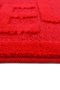 Mijölnir Alfombrilla de Baño Roja 60 x 100 cm Polipropileno Antideslizante Lavable